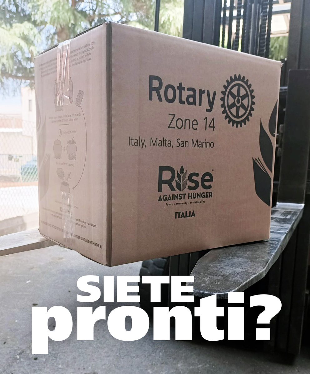 -2 a #IlRotaryNutrelEducazione! Uno dei contenitori delle razioni alimentari che confezioneremo e invieremo in Zimbabwe!
#24settembre
#riseagainsthunger 
#rotaryinternational 
#Distretto2102 
#imaginerotary #enjoyrotary
#rotary 
#rotaract 
#interact