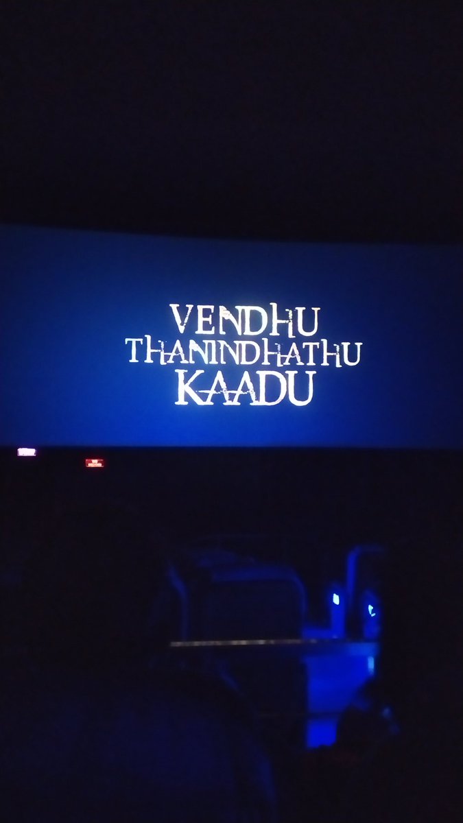 Saw #VendhuThanindhathuKaadu Fantastic movie @SilambarasanTR_ what an acting 😍.no drama no buildup scenes just a raw character & i love it. Isaki poratai kada still stuck in my mind 😄 waiting for part 2🔥
#Gowthamvasudevmenon #vtk #vtk2
#Simbu @arrahman @RedGiantMovies_ #str