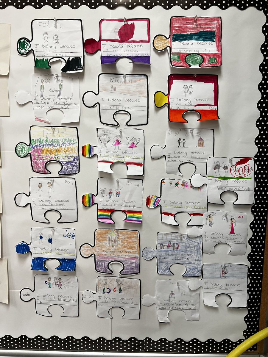 ms_donofrio's tweet photo. A VERY long over due tweet but we are back and learning,creating a safe and inclusive space with lots of #SEL for our students.We started by reading 📚“Our Class is a Family”and“All Are Welcome”.We created our class family promises and discussed why we all belong in this space/1 https://t.co/TKGb5X6zKy