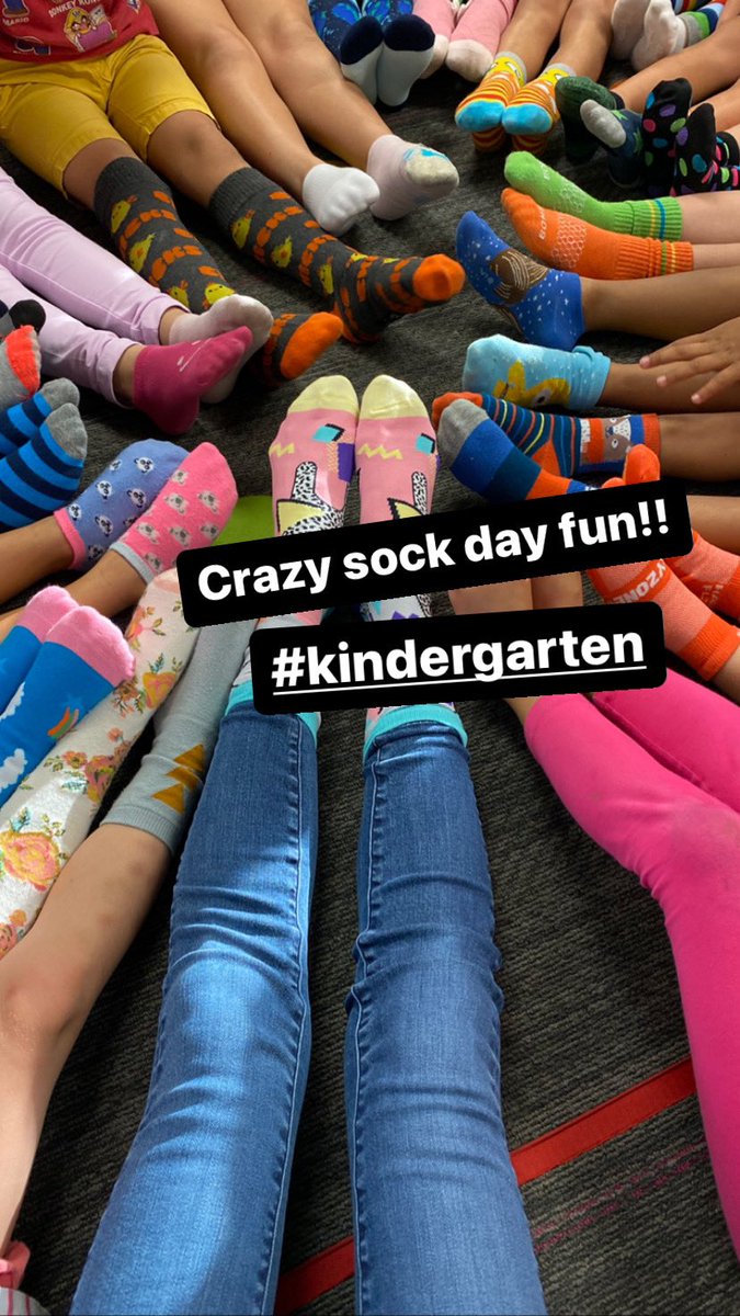 How fun it is raising money for our school!! Room 3 LOVES their “Crazy Socks”!! 🥰 #kindergarten <a href="/TowneMeadow/">Towne Meadow</a>