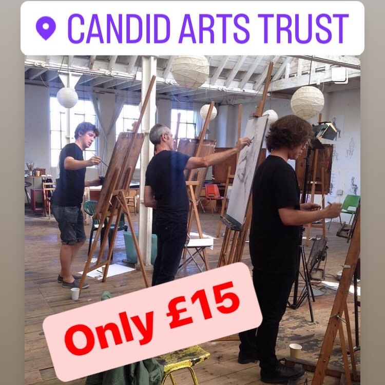 Life Drawing at Candid Arts
Only £15 (materials included)

candidartslondon.com/gallery-3

Tues/Wed/Thurs: 11am-1pm &amp; 7-9pm
Sat: 11am-1pm and 2-4pm

#lifedrawing #figuredrawing #artclasses #islington #london