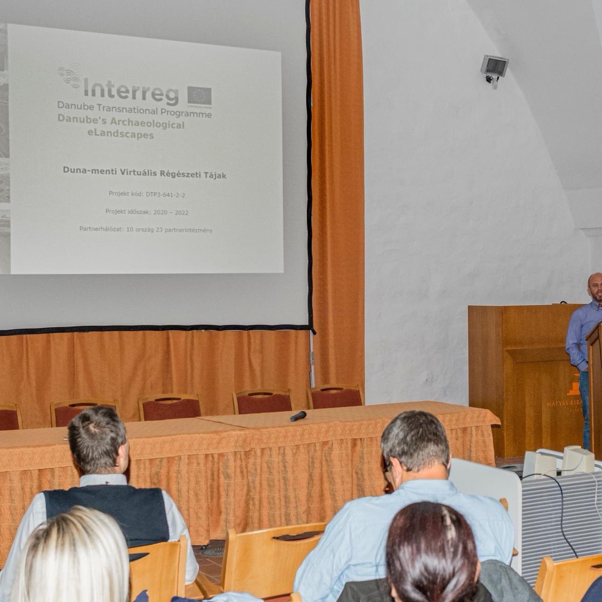 Arch_eLandscape's tweet photo. "The National Institute of Archeology of the Hungarian National Museum was honoured to organize the GIS Travelling Conference this year. The 3rd edition of the conference was organized in Visegrád, during which the Danube's Archaeological eLandscapes project was also presented. https://t.co/h7yOyxH5Vh