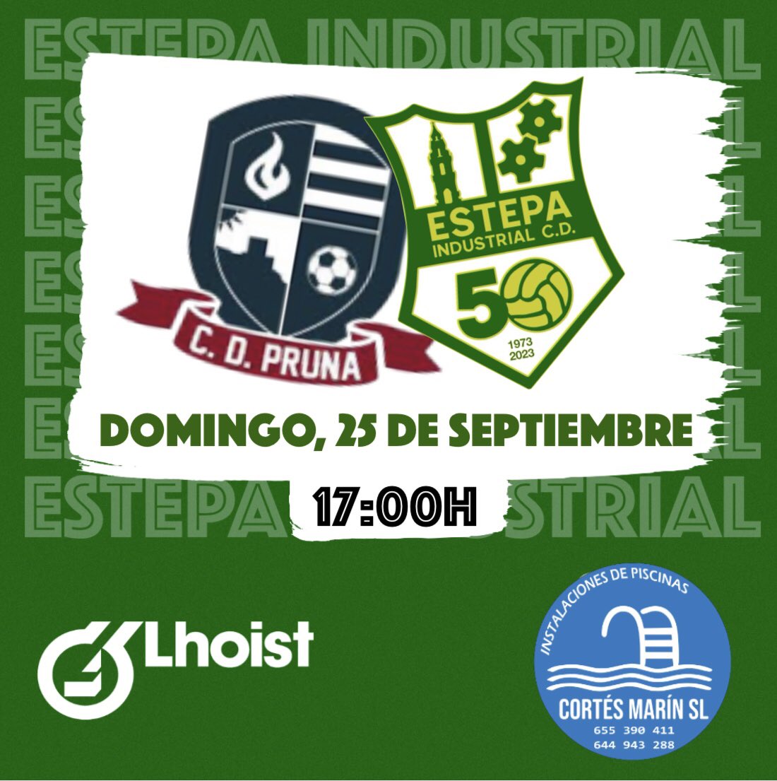 🟢⚪️ Nuestro sénior busca la segunda victoria de la temporada ‼️

🆚 C.D. Pruna  
🗓 Domingo, 25 de septiembre 
🕡 17:00h
🏟 Campo de fútbol municipal de Pruna

#vamoslosverdes💚💪⚽️