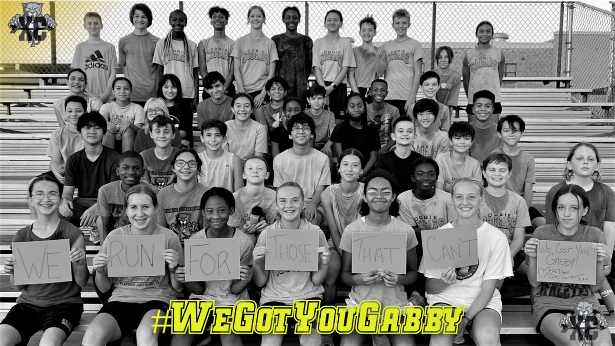 Coach_Adamsss's tweet photo. Be a part of something bigger than yourself. Run for someone more than yourself. We got you, Gabby! This season we run for you! Keep fightin' the fight. #runforthosethatcant #bemore #ChildhoodCancerAwarenessMonth #WeGotYouGabby https://t.co/fQkkW9oOib