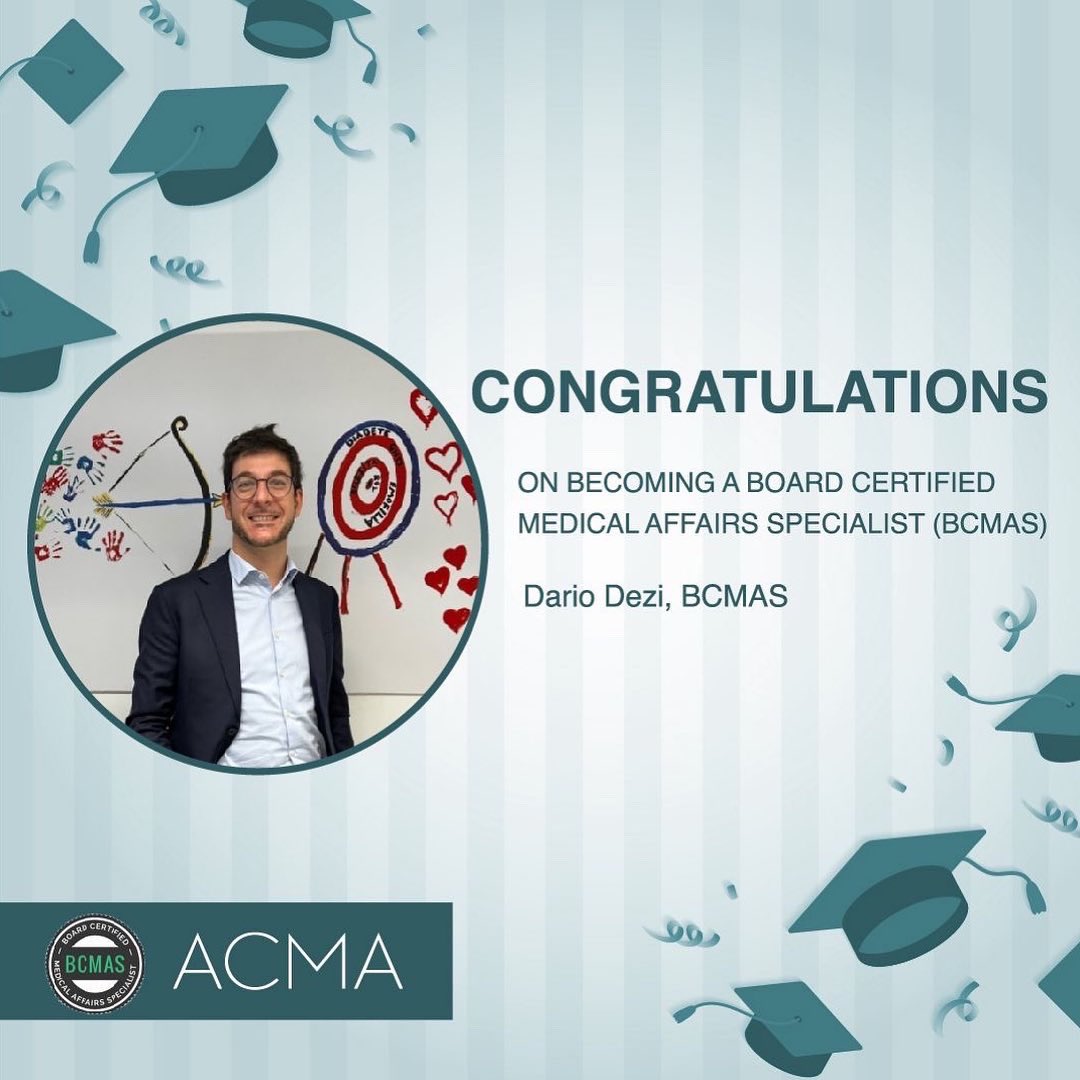 The_ACMA's tweet photo. Today we're taking a moment to celebrate our recent BCMAS graduates.

Congratulations to Ilaria Spadoni, PhD, BCMAS, David Dayanim, MSc, MSc, BCMAS, Eliana Ribechini| PhD, BCMAS, and Dario Dezi| BCMAS.

#acma #BCMAS #grads #congratulations #phd https://t.co/qa0TeFUMIu
