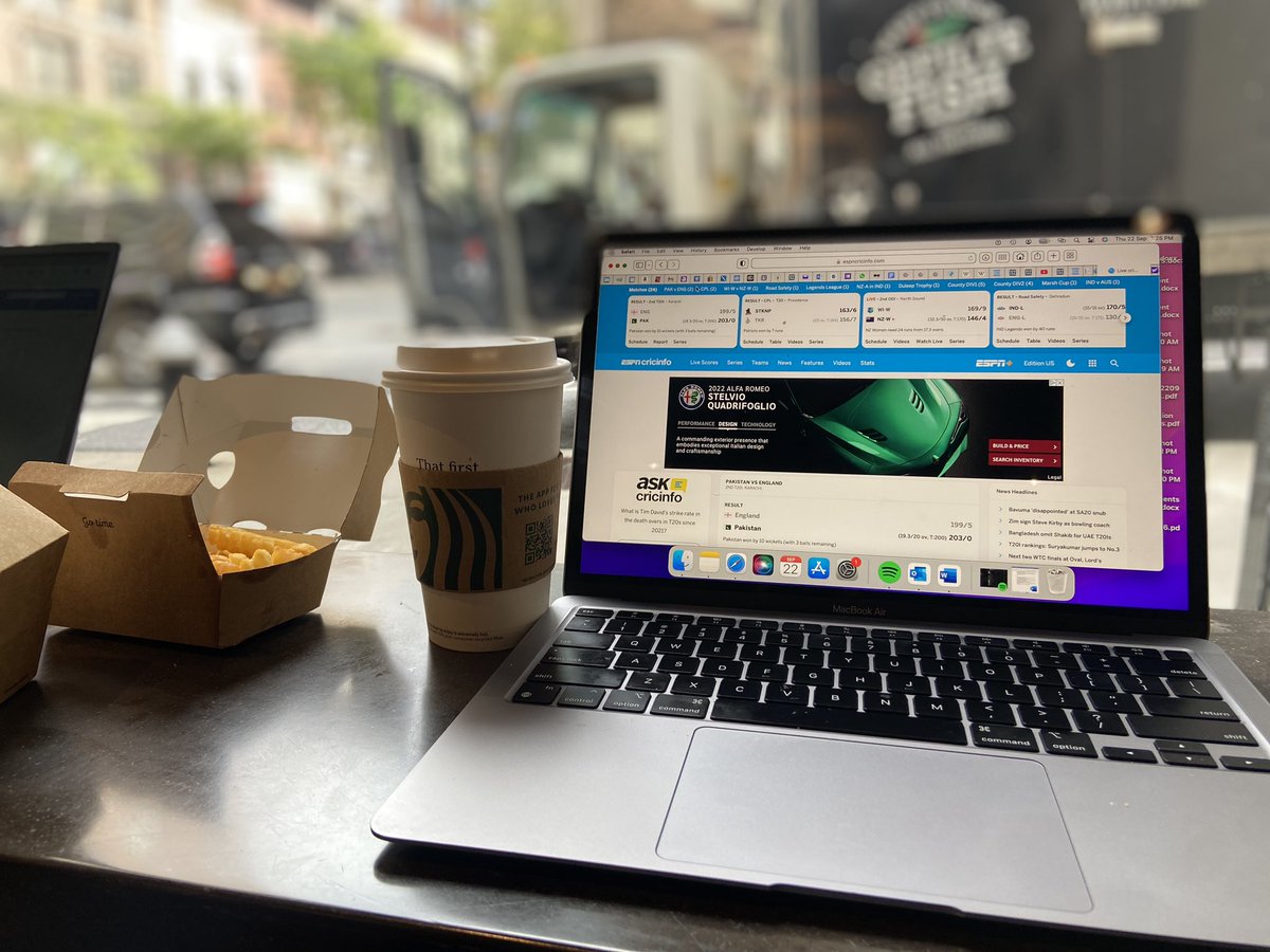 RoystonAlkins's tweet image. Choice of drink for the week. #ChaiTea #HighLevelWeek #UNGA77 #UN #Guyana #TakingABreak