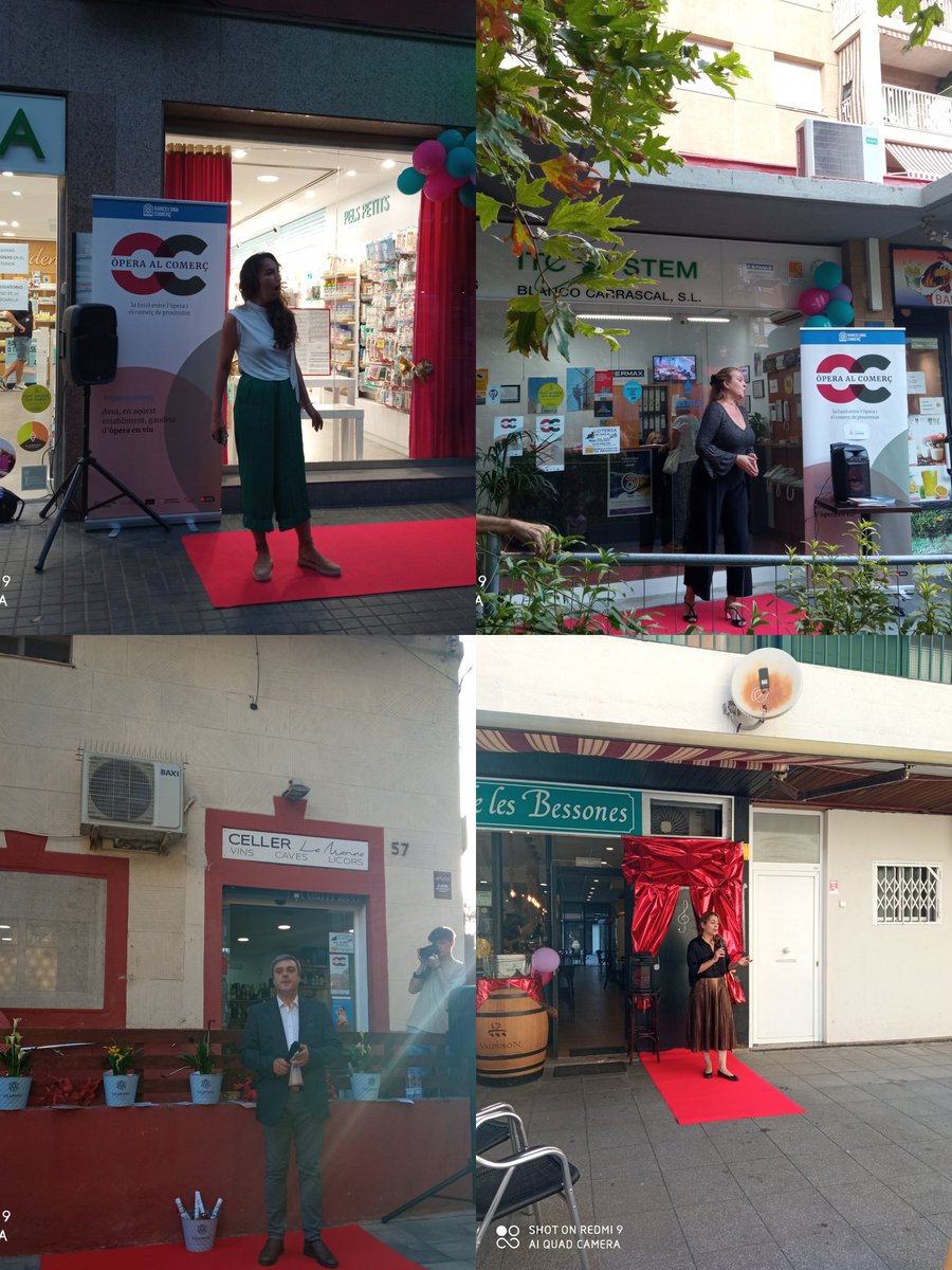 Lluna641's tweet photo. Avui de la mà de #AssComerciantsdelaMarina, hem tornat a gaudir de l'òpera al comerç. Una activitat que acosta l'òpera a tothom i que ha tingut un gran éxit de públic. Gràcies per fer-ho bonic.
#LaMarinaBcn #FemBarri #ComerçiÒpera #Cultura
#HiSomPelBarri
@ErcSantsMon https://t.co/gS63oAiMUw