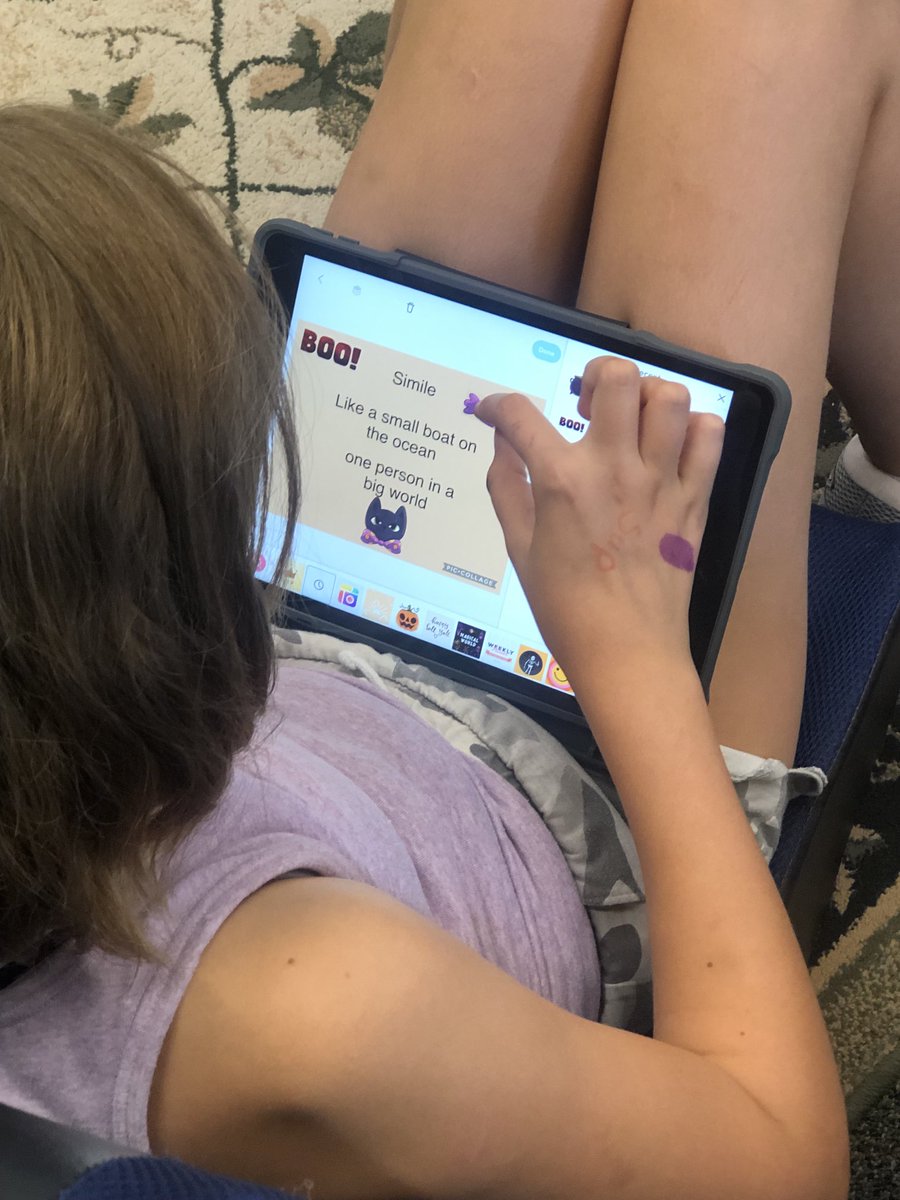 Identifying examples of figurative language in our favorite songs! Working on building great writers! #proud2bMPS