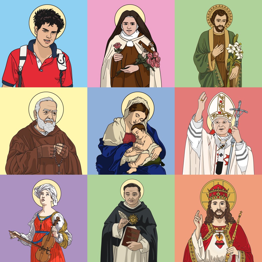 LuisFraga's tweet photo. Baixe grátis ilustrações de santos católicos: https://t.co/8oS5up5zPn

#Ilustração #IlustraçãoDigital #IlustraçãoVetorial #Vetor #Baixar #Grátis #Católicos #IgrejaCatólica #Santos #Santas #Illustration #DigitalIllustration #VectorIllustration #Vector #Download #Free #Catholics https://t.co/vgBeUXyGAE