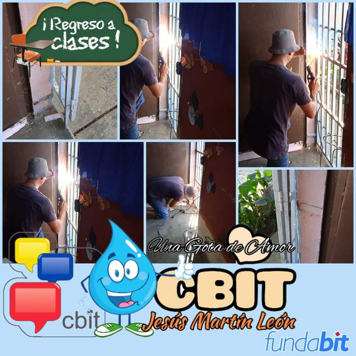 cbitjesusmleon's tweet photo. #22Sep|🧰 Continúa "Una Gota de Amor para el @cbitjesusmleon

#Tinaquillo Con Amor, poco a poco se mejora el #Cbit #Circuito200201013.
Restaurando y soldando  las rejas de la entrada

#CuidateYRefuerzaTuVacuna

.@NicolasMaduro .@leivi24 .@ptcesar .@Fundabit_ .@MPPEDUCACION https://t.co/GZs2qgoJdp