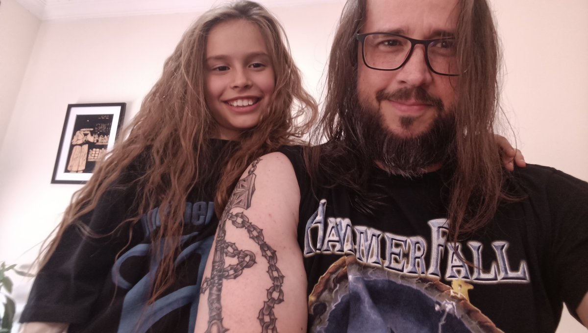 alemartino76's tweet photo. Getting ready for the show of @HammerFall in Argentina October 2. My daughter and I have some gifts for the band, typical stuff from Argentina. Hope we can deliver them to you in Buenos Aires @OscarDronjak We are #HeedingTheCall https://t.co/f4qupSM54E