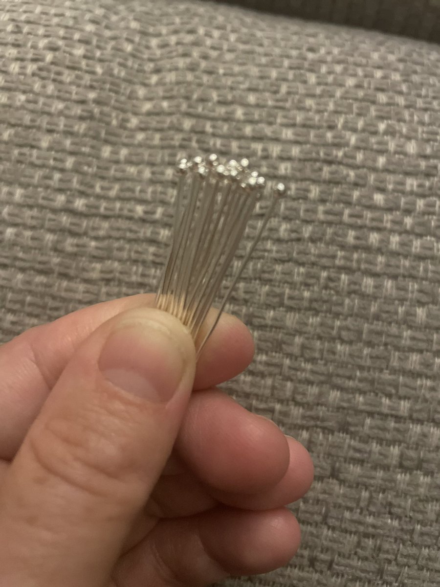 printertastic's tweet image. The same ball head pins you love but in antique bronze instead of silver plate loving this look #lovethislook #Jewellery #makeyourown #crafts