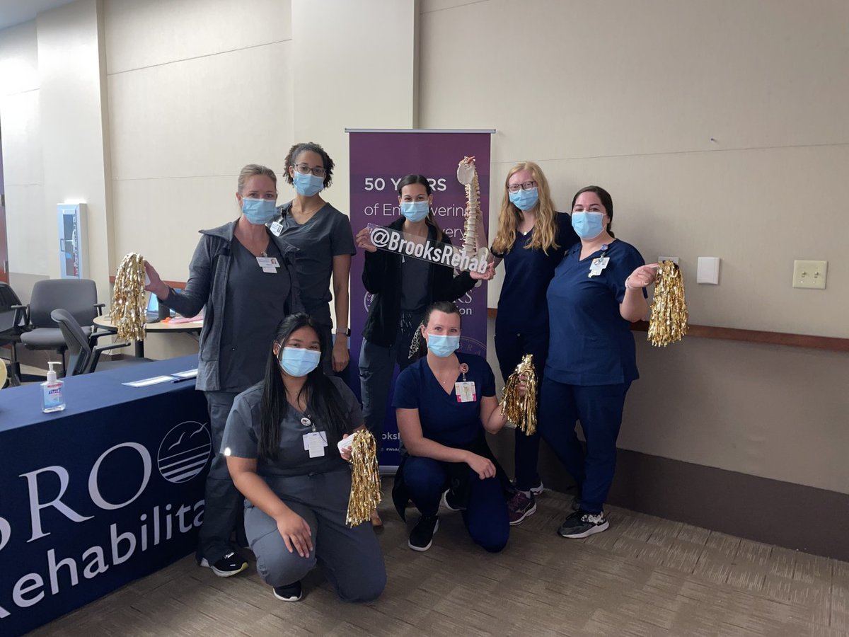 BrooksRehab's tweet photo. In acknowledgment of #SCIAwarenessMonth, our therapists set up fun games and activities for patients that focus on utilizing SCI techniques with adaptive upper extremity tools.
#WeAreBrooks #SCIMonth https://t.co/SVQyh0Rc3q