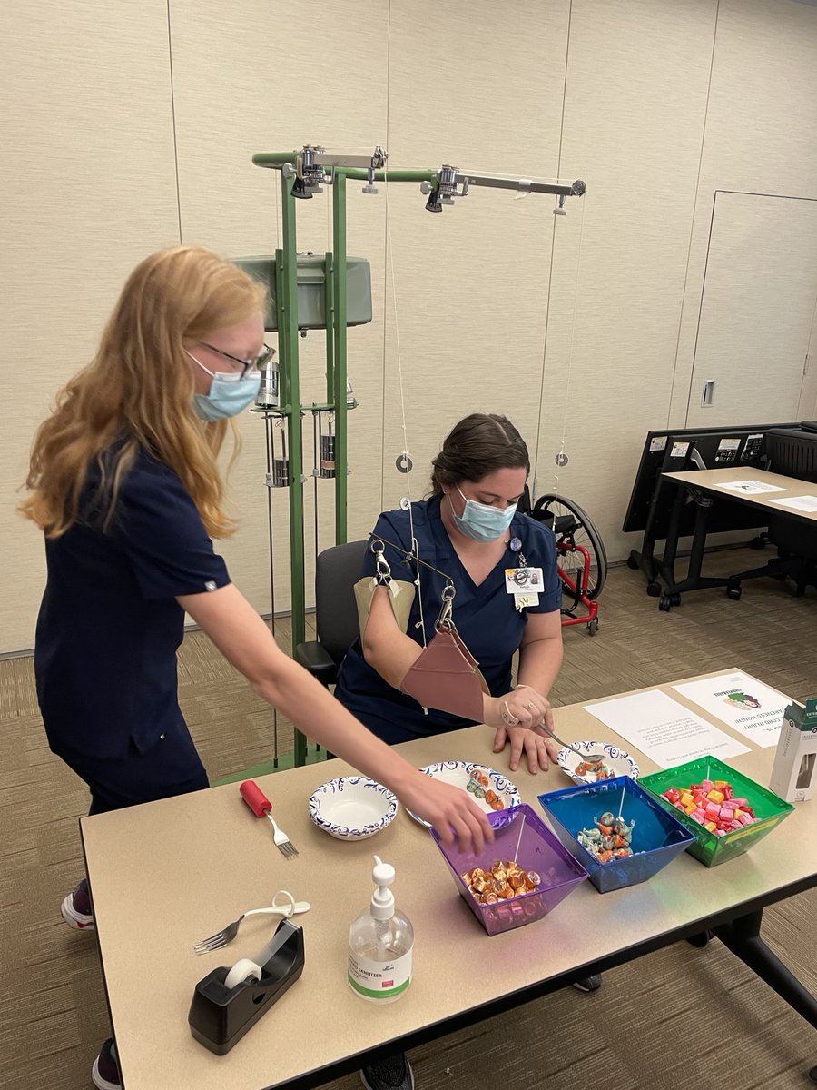 BrooksRehab's tweet photo. In acknowledgment of #SCIAwarenessMonth, our therapists set up fun games and activities for patients that focus on utilizing SCI techniques with adaptive upper extremity tools.
#WeAreBrooks #SCIMonth https://t.co/SVQyh0Rc3q