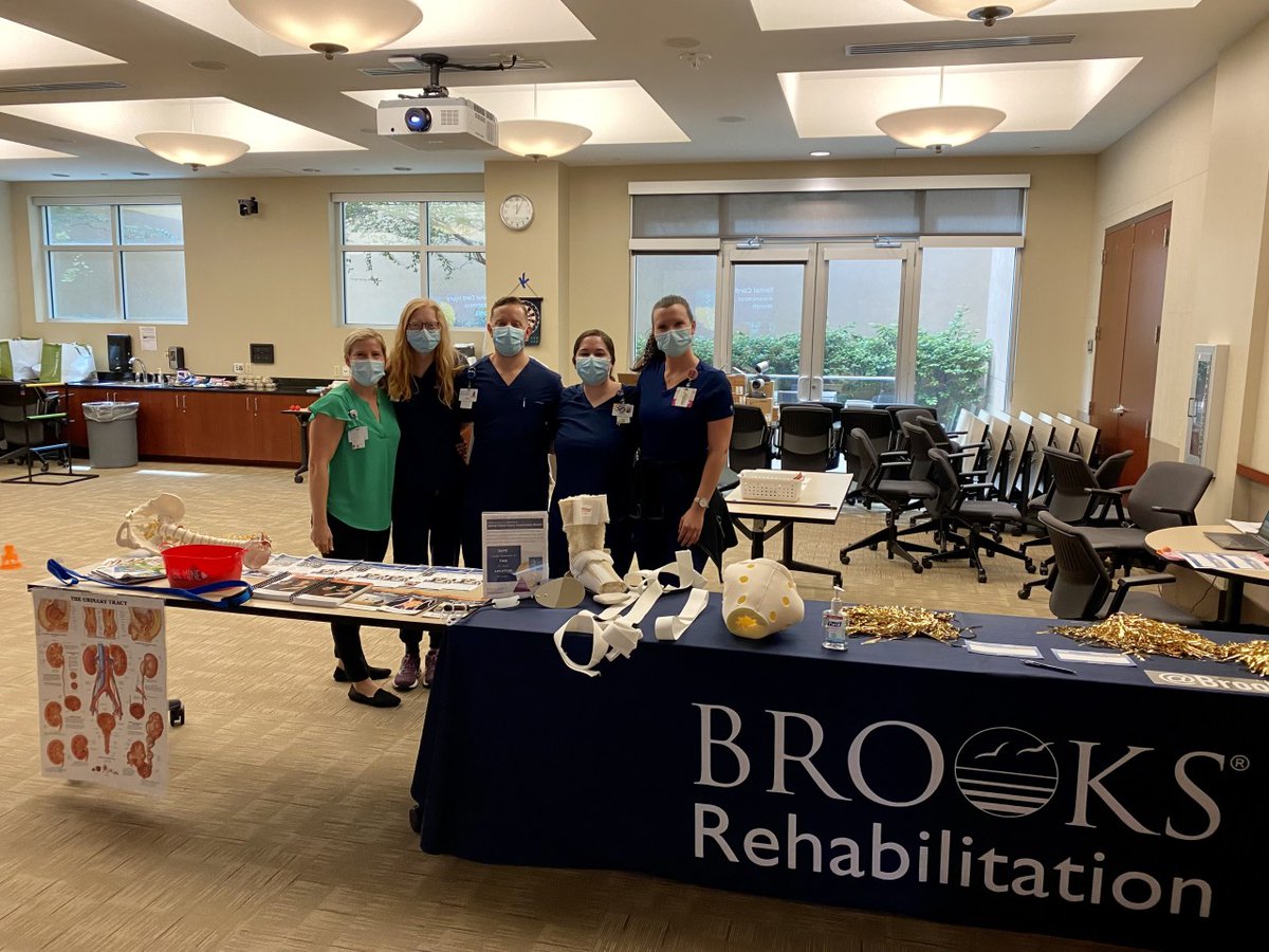 BrooksRehab's tweet photo. In acknowledgment of #SCIAwarenessMonth, our therapists set up fun games and activities for patients that focus on utilizing SCI techniques with adaptive upper extremity tools.
#WeAreBrooks #SCIMonth https://t.co/SVQyh0Rc3q
