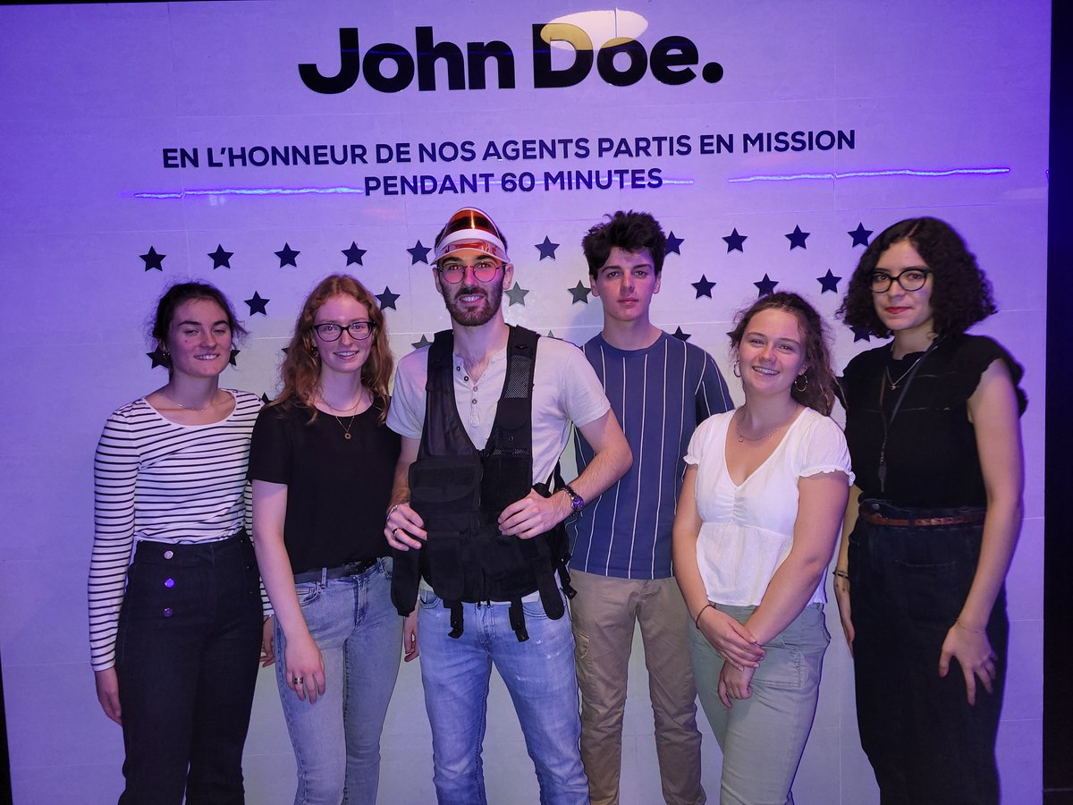 BDI Polytech Lille (@aipolytechlille) on Twitter photo Dommage ! Il ne manquait que quelques minutes à l'équipe du jour pour réussir son escape game chez <a href="/johndoe_game/">John Doe Game</a> !
L'Association des Ingénieurs #PolytechLille invite toutes les équipes pour un 2ème escape game en janvier pour voir votre progression avec un retour chez John Doe Dommage ! Il ne manquait que quelques minutes à l'équipe du jour pour réussir son escape game chez <a href="/johndoe_game/">John Doe Game</a> !
L'Association des Ingénieurs #PolytechLille invite toutes les équipes pour un 2ème escape game en janvier pour voir votre progression avec un retour chez John Doe