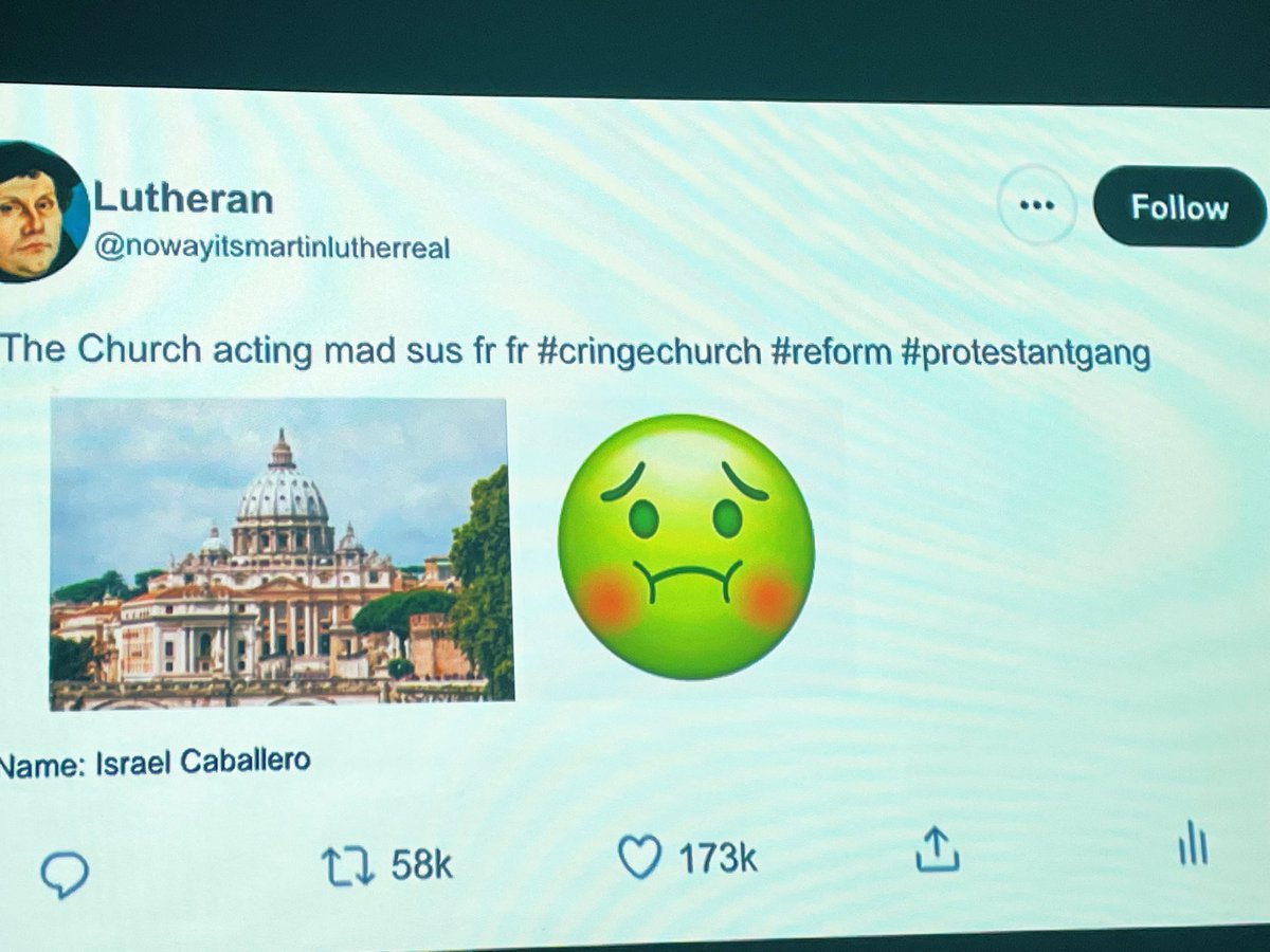 SaenzDan33's tweet photo. Using Twitter in class to review the Protestant Reformation…@aechs2023 @EcAchieve @ACHIEVE_MISD @marieltierra @AECHSLibrary https://t.co/gNWlE3hUpM
