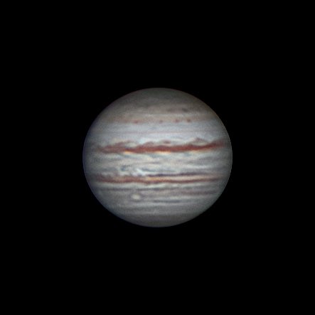 timur_hp's tweet photo. #astrophotography #astronomy #telescope  #planets #solarsystem  #apmtelescopes  #luntsolarsystems #jupiter #planet #solarsytems Jupiter 18-09-2022. Telescope APM 140.  Barlow 2x, ASI 224mc, ZWO ADC, IR/UV cut filter. https://t.co/yvZ9GzMFmC