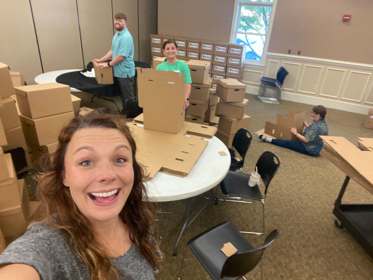 groundswellms's tweet photo. Our crew has assembled the actual boxes and we’re starting to pick up items to pack in them tomorrow! We’re so thrilled to announce we’ve SOLD OUT of Tailgate in a Box. Thank you, everyone who purchased! https://t.co/wdP8sHaLiz
