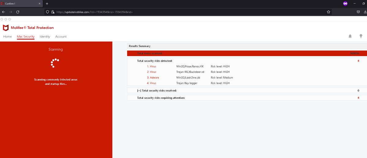 d1savow3d's tweet image. Another #fakescanner leading to McAfee checkout page.
https://updatemobilee[.]com/?rzi=1934394&amp;amp;rsz=1934394&amp;amp;rid=
Bad affiliate actors?
#phishing
@Cloudflare @McAfee