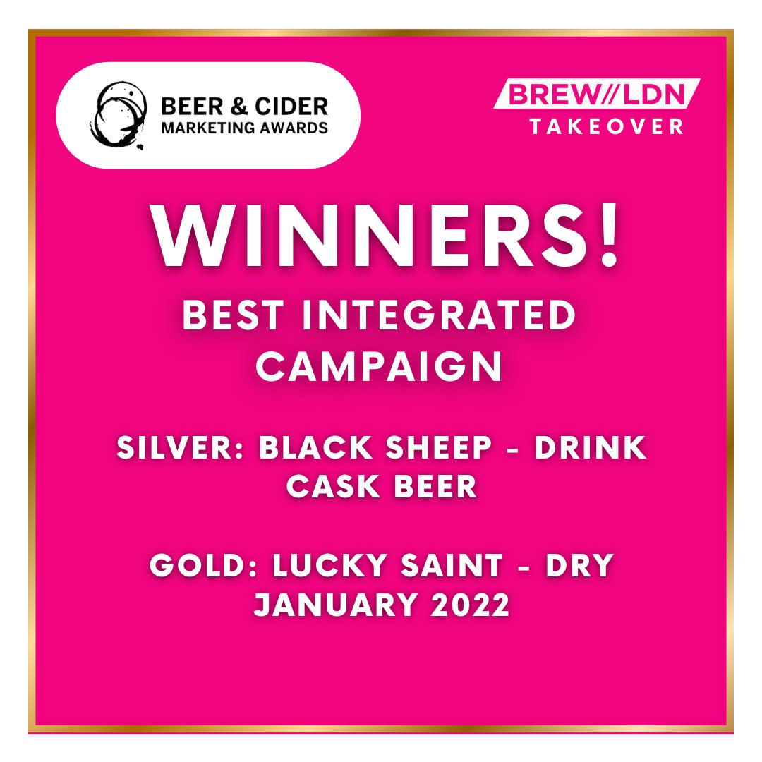 BeerAwards's tweet photo. WHO ARE THE WINNERS? 

The winners have been announced for the Beer and Cider Marketing Awards… 🍻

HUGE well done to everyone involved and to everyone who entered. Thank you to our amazing sponsors too. https://t.co/8NR1H1iH5o