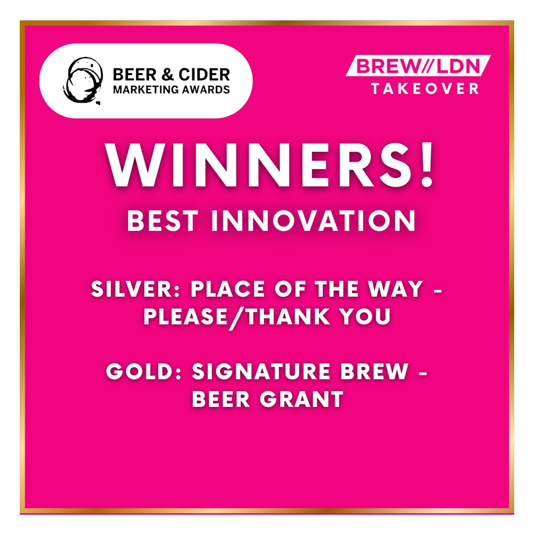 BeerAwards's tweet photo. WHO ARE THE WINNERS? 

The winners have been announced for the Beer and Cider Marketing Awards… 🍻

HUGE well done to everyone involved and to everyone who entered. Thank you to our amazing sponsors too. https://t.co/8NR1H1iH5o