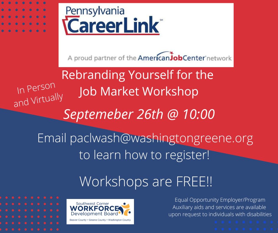 The PA CareerLink Washington County tweet media