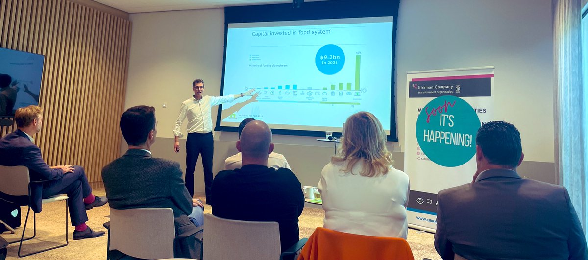 Inspirerende innovation challenge  van <a href="/kirkmancompany/">Kirkman Company</a> vandaag bij <a href="/WUR/">Wageningen U&R</a> Wicked problems: food for thought? Met aftrap van <a href="/IvoDemmers/">IvoDemmers</a> met heldere schets van de uitdagingen van ons huidige Voedselsysteem. Dank voor de leuke middag! #foodsystem #transformation #Sustainability