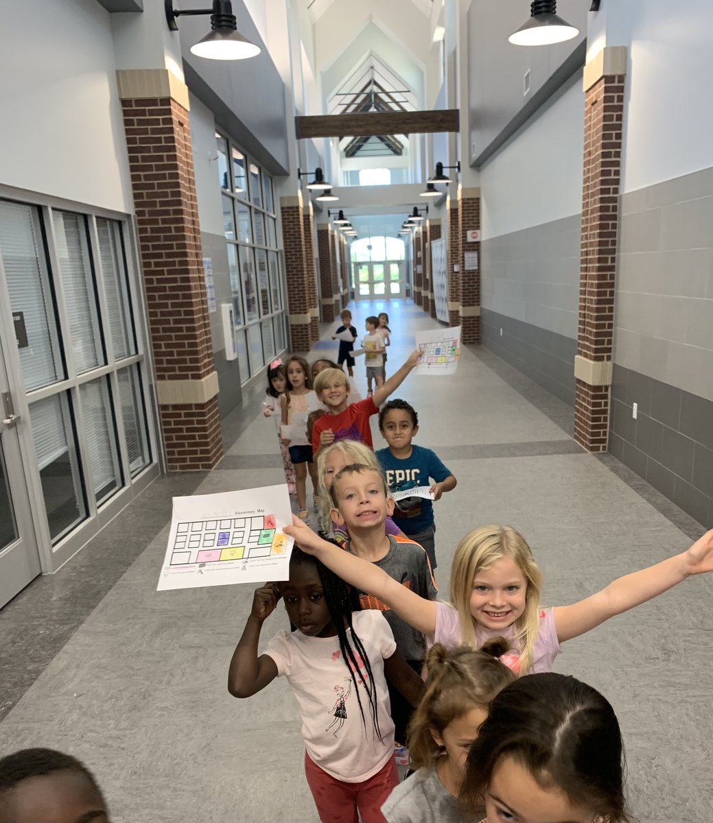 CallieCatchpol1's tweet photo. Our @hammelem kindergarteners are learning all about location! We had fun finding important places on our Hamm map, then following the map on our adventure around the school! #hammfam #hammheroes https://t.co/71dCiOLlmZ