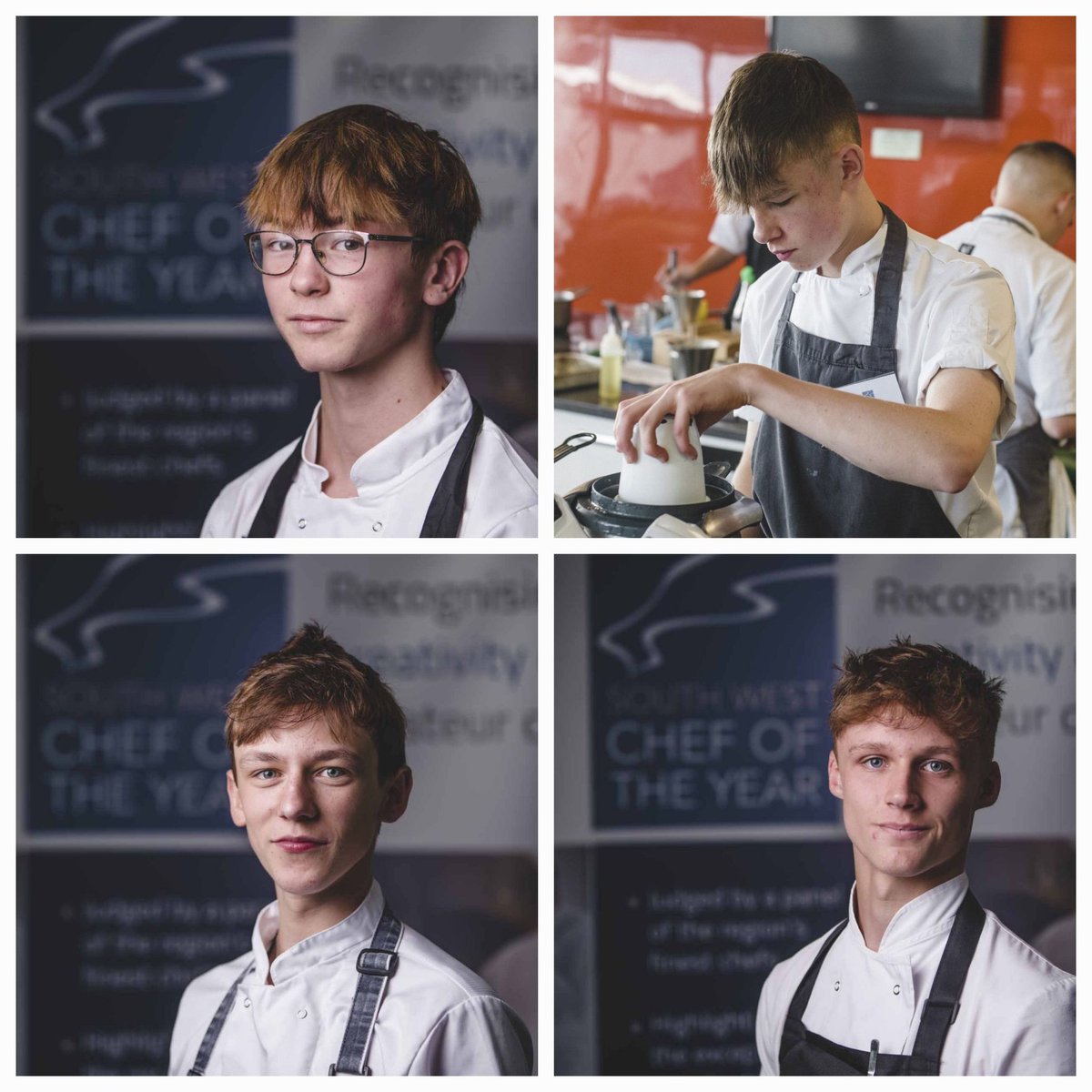 SWChefComp's tweet photo. Congratulations to the finalists in the Student/Apprentice Chef category, kindly sponsored by @michaelcaines, selected by our judges at the semifinals on Saturday!
Perran Clark, Dylan Evered, Tomasz Waskienicz and Jayden Watson
https://t.co/jqpjW0Shed https://t.co/IjbHOpn5ny