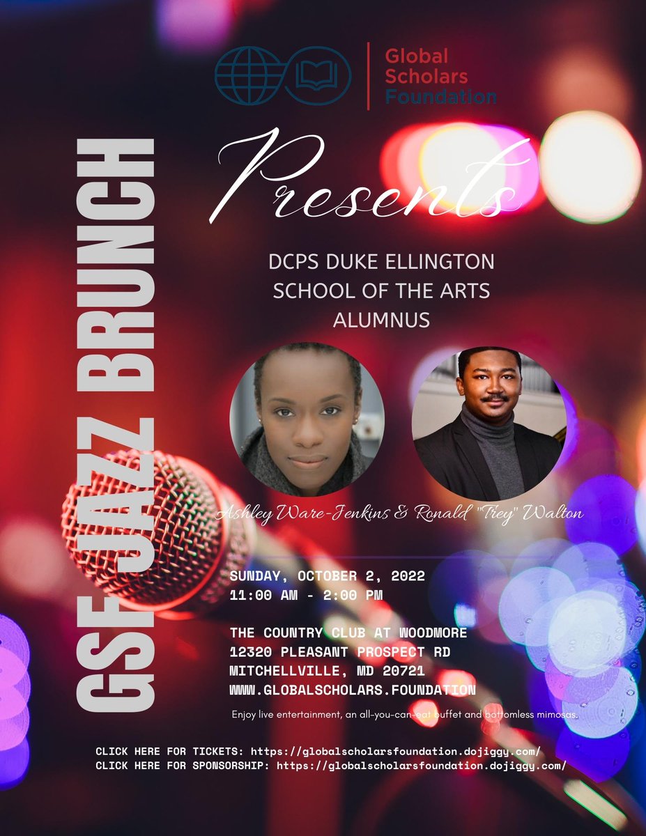 gsfhscdc's tweet photo. Happy Thursday! we are 10 days away from our GSF Jazz and Brunch on Sunday, October 2nd. Click the link below to purchase your tickets!
https://t.co/1amRvIaWyx https://t.co/C5e2h5p5pV