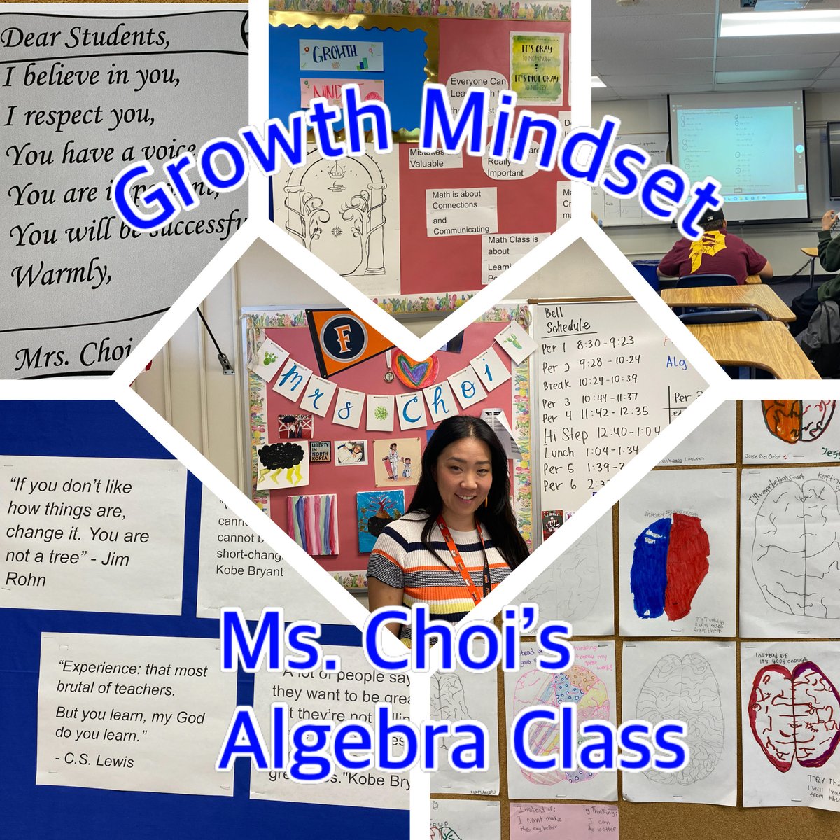 ApsaLhhs's tweet photo. Ms. Choi’s class receives positive affirmations before beginning their math assessment. #GrowthMindset #LHHSTeachersRule!  #MathIsFun  #AMTE  #MathforAmerica @LaHabraHS @fjuhsd https://t.co/RlZFQ3nPCh