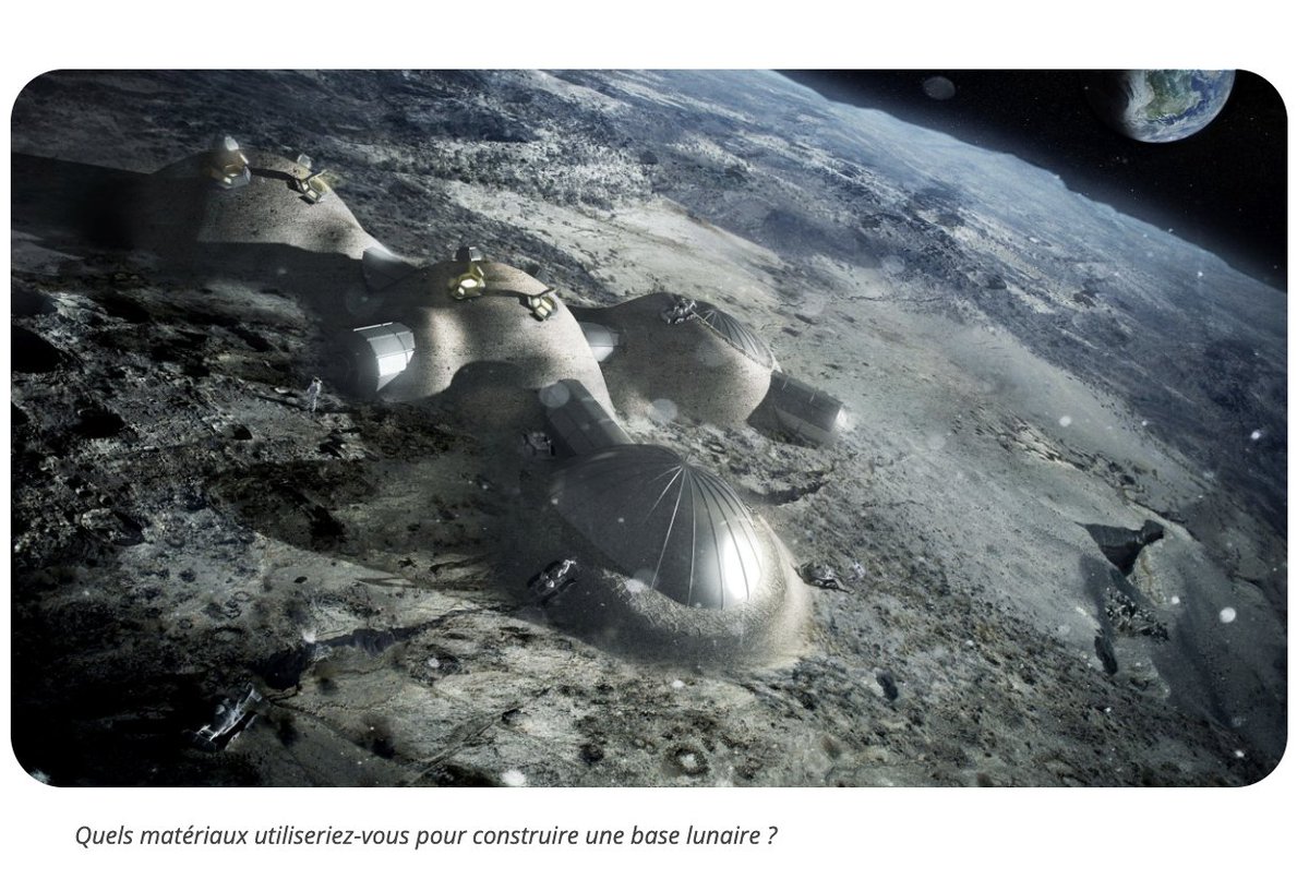 "J’ai trouvé que le fait qu'on envisage de coloniser la Lune est à la fois une très grande ambition mais aussi un très bon sujet de débat. Plusieurs (comme moi) pensent que que c'est trop dangereux et les humains n'y sont pas adaptés." A.  #jelislascience