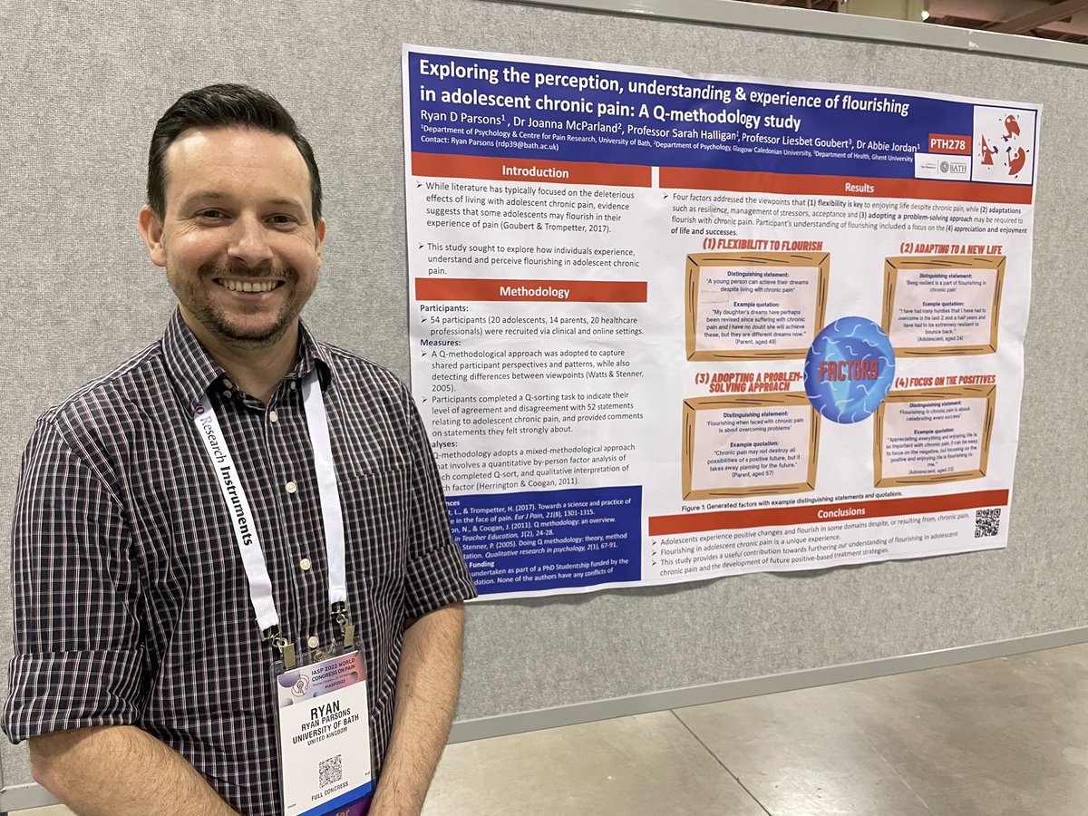 Good to see <a href="/RyanParsons25/">Dr Ryan Parsons</a> impressive work on flourishing in adolescent chronic pain being presented at #iasp2022