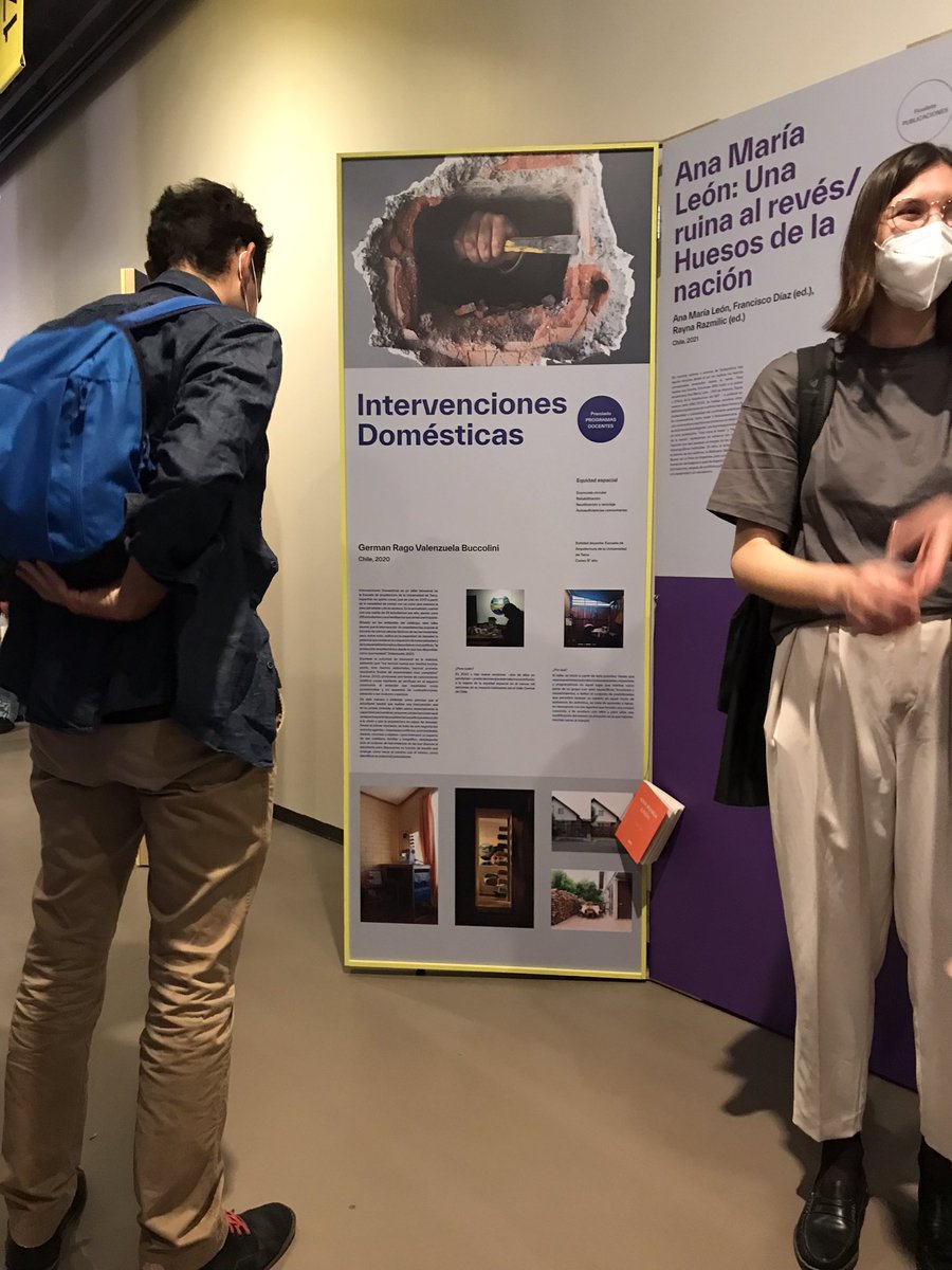 german_arqtalca's tweet photo. Exposición de los proyectos premiados en la @bienal_biau 2022  (Mexico DF): Taller de Título; Intervenciones Domesticas y el libro Del territorio al detalle. Gracias a la organización del evento y a quienes lo hacen posible. Gracias a los estudiantes que le ponen tanto cariño!! https://t.co/G2KsukOXPp