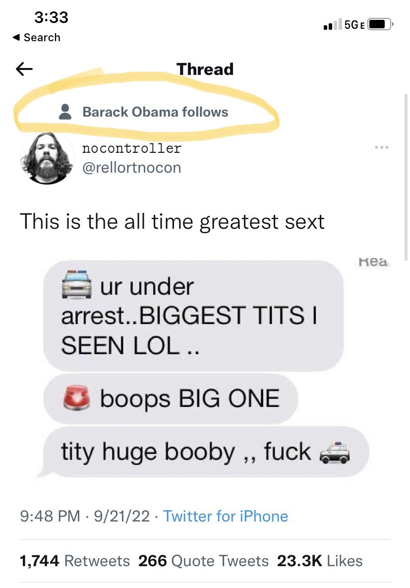 JosephHEpstein's tweet photo. Love imagining Barry O chilling on his couch scrolling twitter and giggling at this tweet https://t.co/vwfXaRwPOs