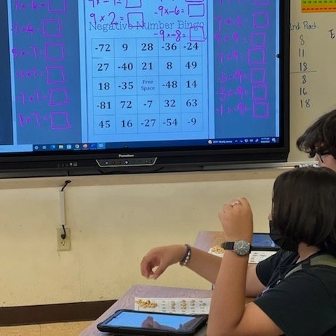 ShenandoahMS's tweet photo. Math + Cheerios = Fun time! Ms. Sanz's Algebra 1 students played Bingo so students could polish their skills on the four operations with integers. After eight bingos were called, they ate all the Cheerios! #SMSMath @MDCPS @MDCPSCentral @SuptDotres @miamimagnets https://t.co/7weMpZ4Gqq