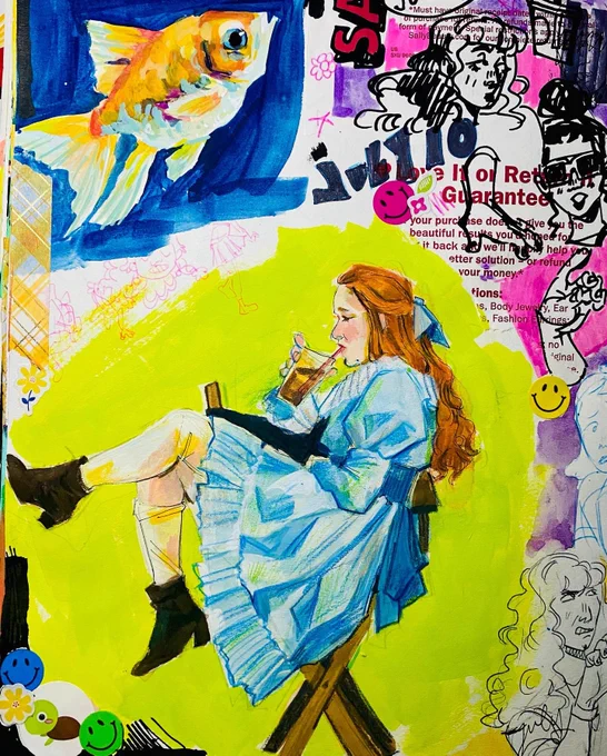 OUGH. been into painting in my sketchbook but i'm so BUSY. 