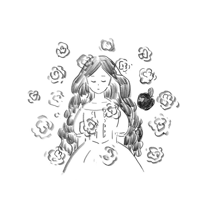 おはようございます☀️
なんだか毎日慌ただしい…やっと連休。雨だけど🌧️

今日は楽しみにしていた予定があるので、朝からソワソワ。初対面だし、相手は美人さんだし、ドキドキ💓

昨日も愛する鉛筆ブラシで落書き。
娘のリクエストで描いた白雪姫。もっと楽しそうにしているところを描くべきでした😇 