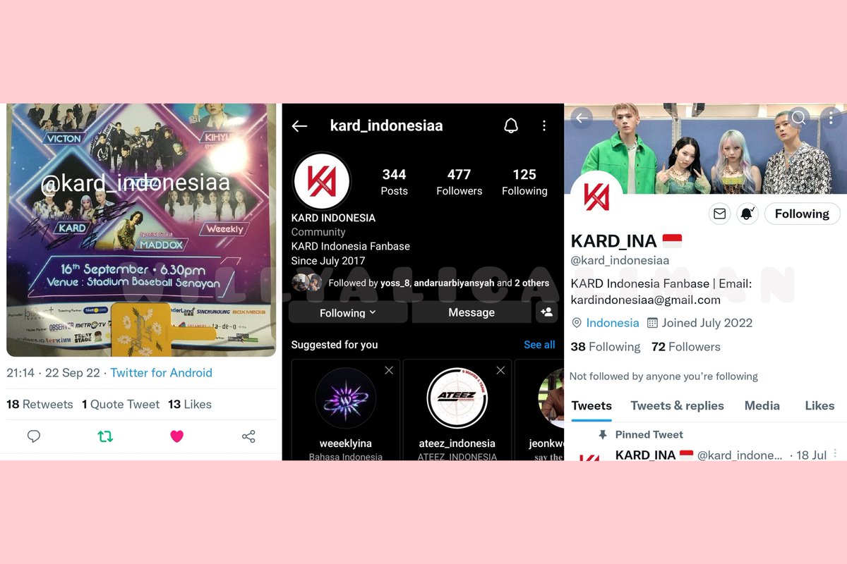 WillyAlicaLiman's tweet photo. @kard_indonesiaa Awal suka dari lagu Hola Hola,Oh NaNa ,Don't Recall, pokok bisa bikin semangat deh kalo dgr lagu" KARD ❤️‍🔥 

So pengen banget punya poster ttd artis favoriteku, akan ku jaga dan ku rawat dengan baik poster nya (bakalan aku bingkai) ✌🏻

Wish me Luck 🙏🏻
Thank you for GA 💕 https://t.co/vUWHdISwHo