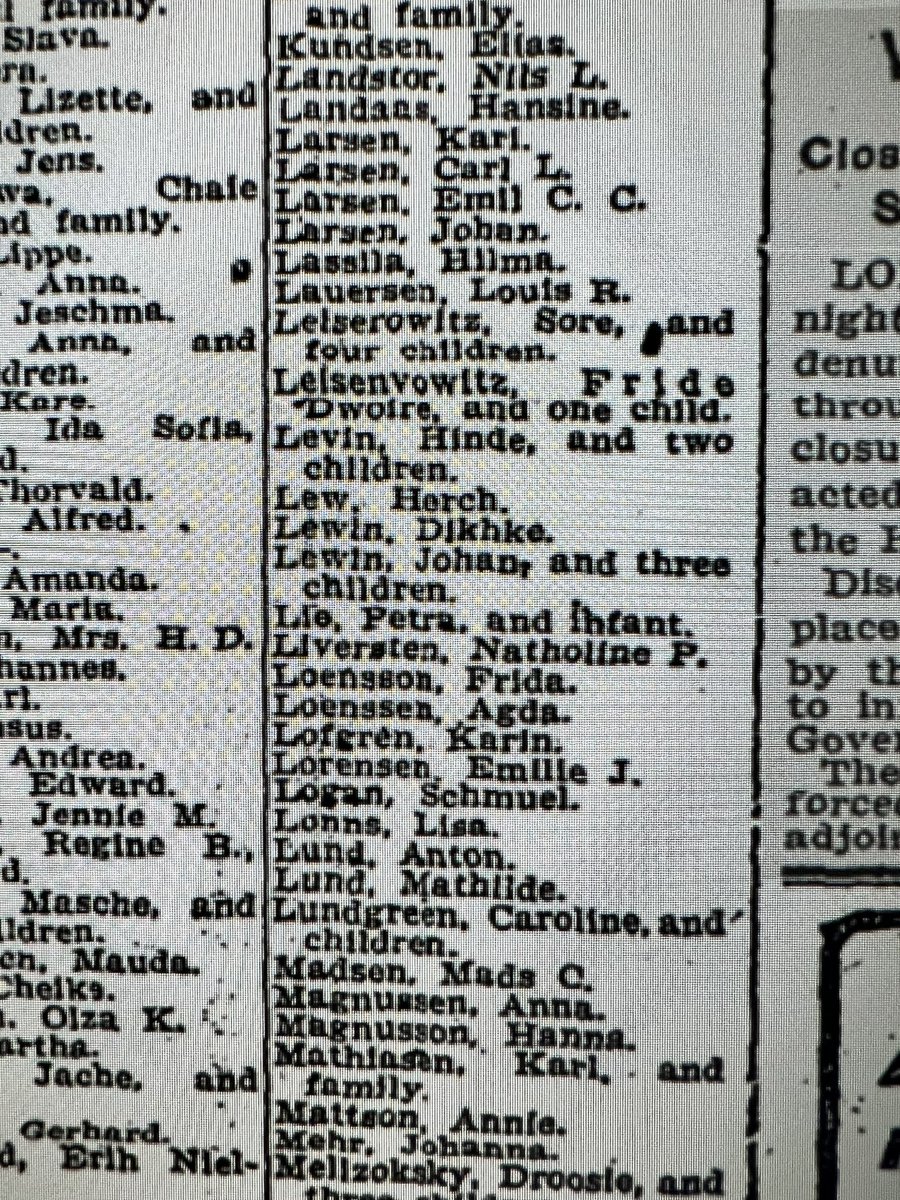 ilonacohen's tweet photo. Weird new genealogy discovery: my husband’s great grandfather (Max Leiserowitz)  probably lost his mother and other family in the sinking of the Norge! https://t.co/HIDelT3g0Z