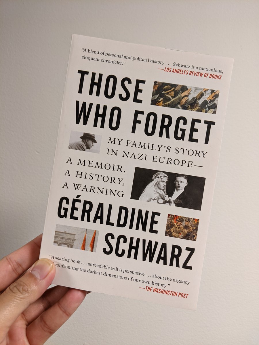 ScribnerBooks's tweet photo. “An utterly original memoir for our times, elegant, courageous and deeply affecting.”
—Philippe Sands, author of East West Street
Happy pub month to #GeraldineSchwarz author of #ThoseWhoForget, now in trade paperback.
https://t.co/JD9086oCGm https://t.co/8zw7AKQH3o