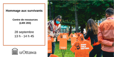 uOttawaEdu's tweet photo. #uOttawaEdu vous invite à écouter les témoignages des survivants de la Première Nation Kitigan Zibi Anishinabeg. Une première étape de notre engagement individuel et collectif. Quand? 📅28 sep à 13 h.➡️ Inscrivez-vous.

https://t.co/aSZzeMNQup https://t.co/59AdAmsPHh
