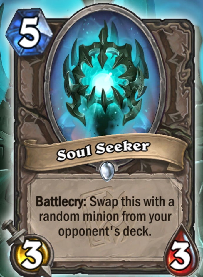 HSTopDecks's tweet photo. New Neutral card from The Maw and Disorder mini-set revealed -  Soul Seeker. https://t.co/yvzYwoaS32 #Hearthstone #TheMawAndDisorder https://t.co/uL3IuTHXVn