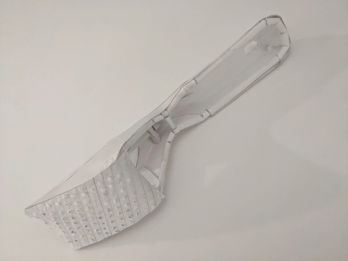 Intersecting surfaces result in character lines. In case of hand tools, these lines can make the human+product interface seamless. The Sophomores were asked to replicate a hand tool in copy paper based paper models. these are just a few examples, more to come.