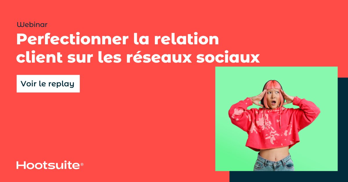 Retrouve le replay de notre webinar dédié à la relation client sur les réseaux sociaux: ow.ly/rZGF50KC9sz À la fin de ce webinar, tu sauras comment servir des centaines de clients sur les réseaux sociaux et créer de la valeur par des moyens que tu n'avais pas envisagés 💡👩‍🎓