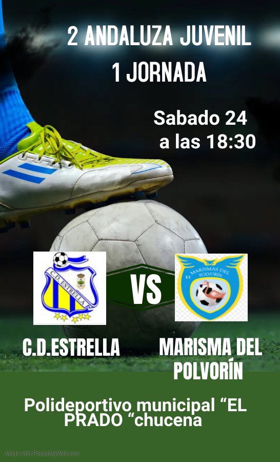 estrella_senior's tweet photo. ¡PRIMER PARTIDO DE NUESTRO JUVENIL!

El próximo sábado 24 a las 18:30h tienes una cita en el prado!

C.D ESTRELLA VS MARISMA DEL POLVORÍN

¡No te lo pierdas! @futbol_onubense https://t.co/GfVghjmptH