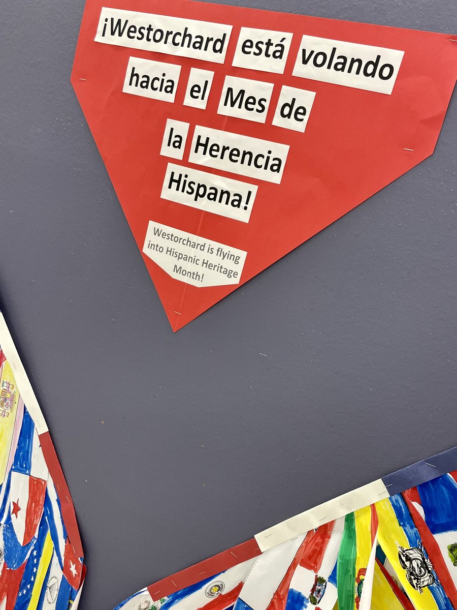 RachelCrognale's tweet photo. #WOschool art classes collaborated with @ms_buffaENL and each other to make this beautiful winged creation.
#bilingual #HispanicHeritageMonth #spanishspeakingcountries #WeAreChappaqua https://t.co/47J8lkjsqy