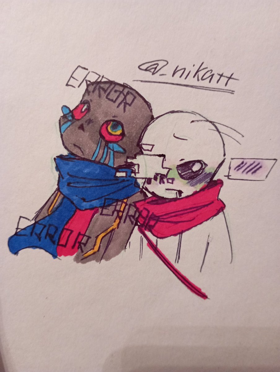 _nikatt's tweet photo. Уф, первый раз рисую этот шипп, но он довольно милый 💙
#errorsans #genosans #undertaleAU #errorgeno #genoerror #afterglich https://t.co/32cML5Xkcz