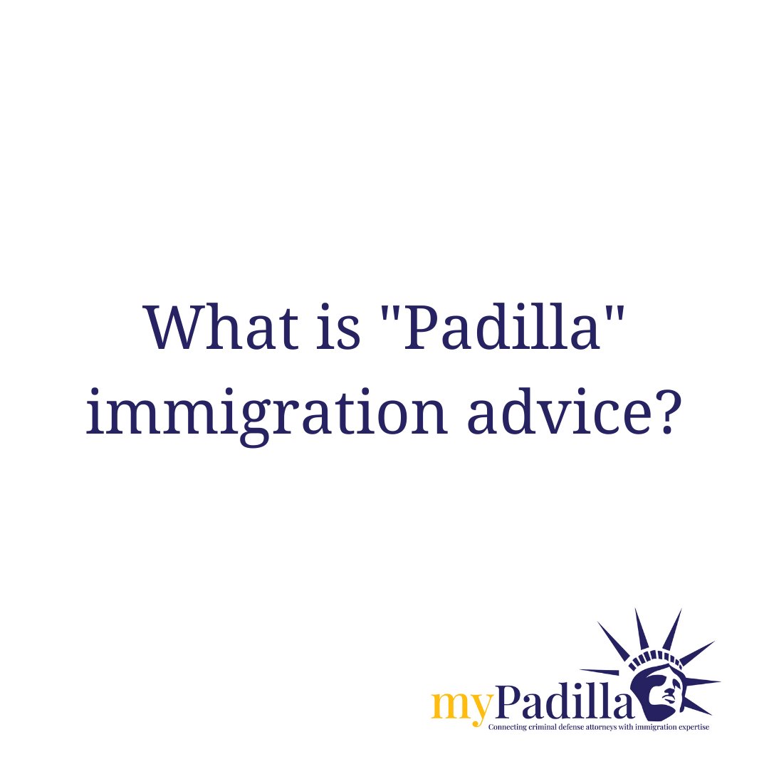 myPadilladotcom's tweet photo. Padilla advice? What is that?
#immigration #immigrationlaw #immigrationlawyer #immigrationattorney #immigrationservices #criminaldefenseattorney #criminaldefenselawyers #criminaljustice #indigentdefense #legalservices https://t.co/mnK6V1YANB